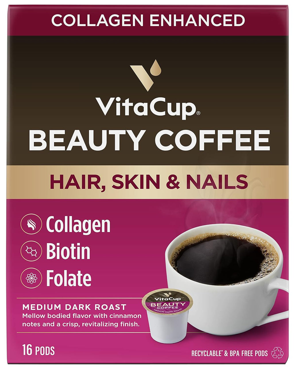 Slim Organic Coffee Pods with Diet Support  Bold Flavor