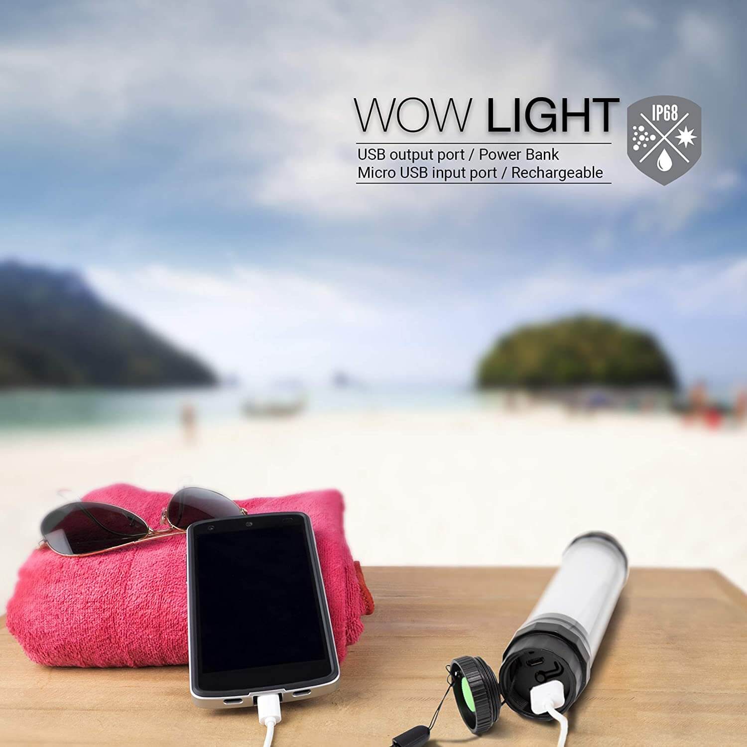 Wow Sports Waterproof Lantern & Flashlight (19-5180/5190)