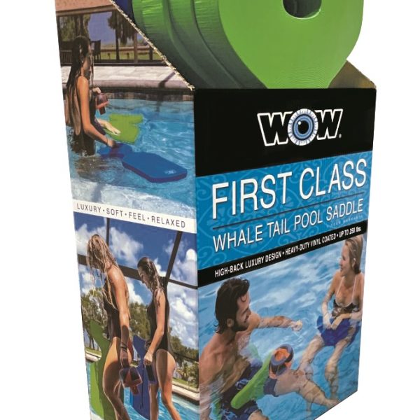 WOW Watersports First Class Soft Dipped Foam Whale Tail Saddle Seats 6pck PDQ Blue
