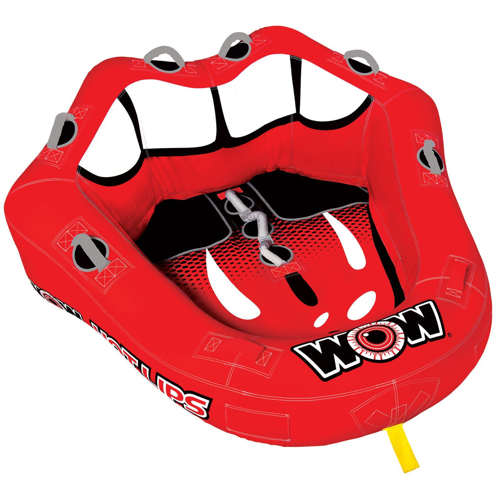 WOW Sports Hot Lips 2 Person Towable Water Tube For Pool and Lake