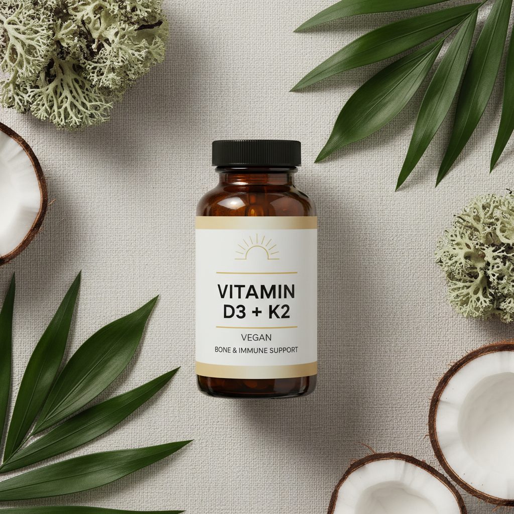 Organic Sports Research Vegan Vitamin D3 + K2 Supplement